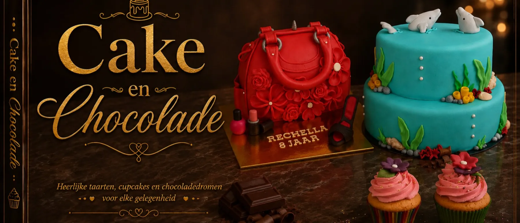 Omslagfoto van Cake en Chocolade